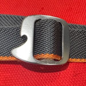 Men's Black and Orange Belt Bag